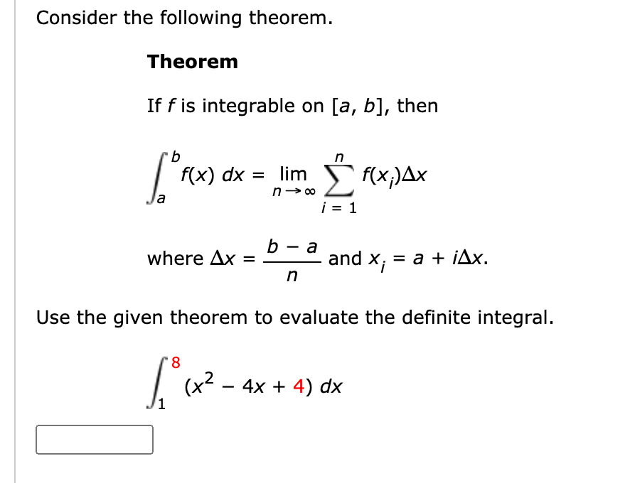 Solved Consider the following theorem. Theorem If f is | Chegg.com