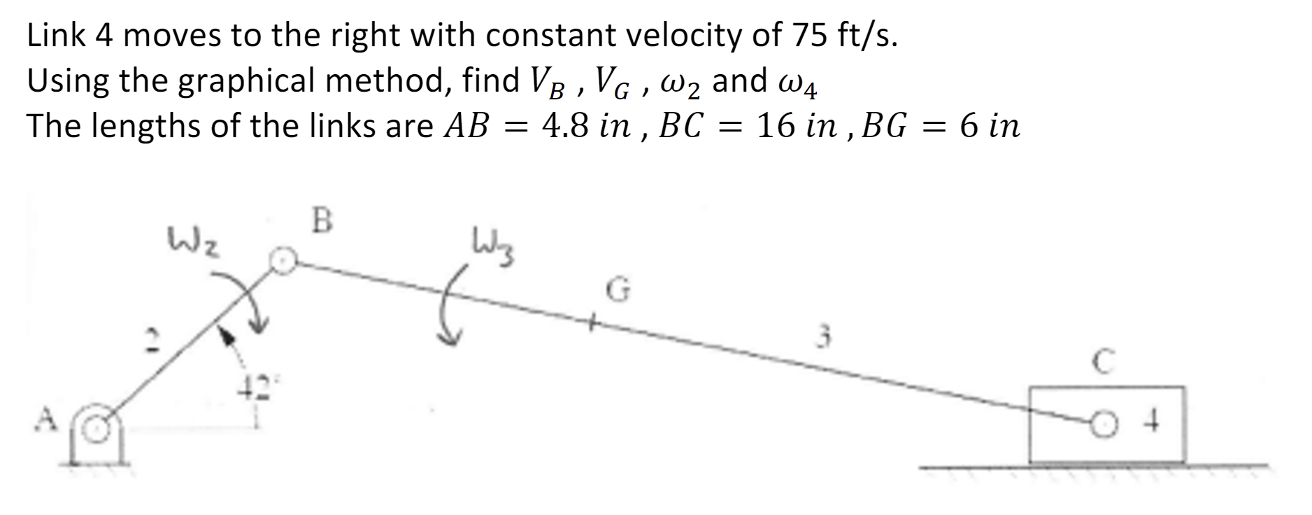 Solved Problem 1. (20 Points) Link 4 moves to the right with | Chegg.com