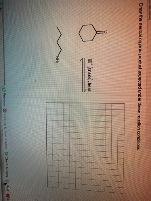 Solved Draw the neutral organic product expected under these