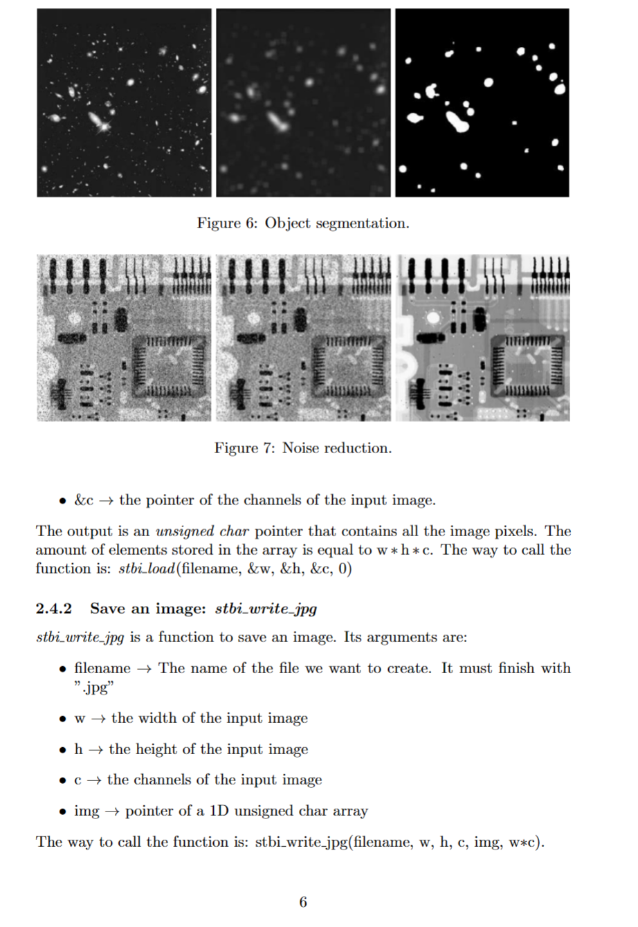 Solved Digital Image Processing in C Abstract This challenge | Chegg.com