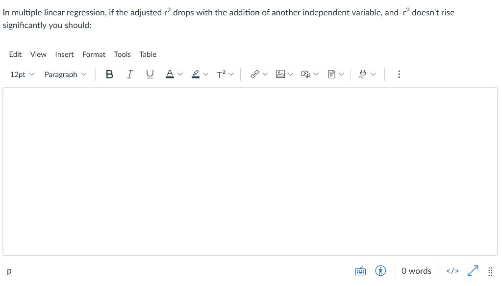 Solved In multiple linear regression, if the adjusted r² | Chegg.com