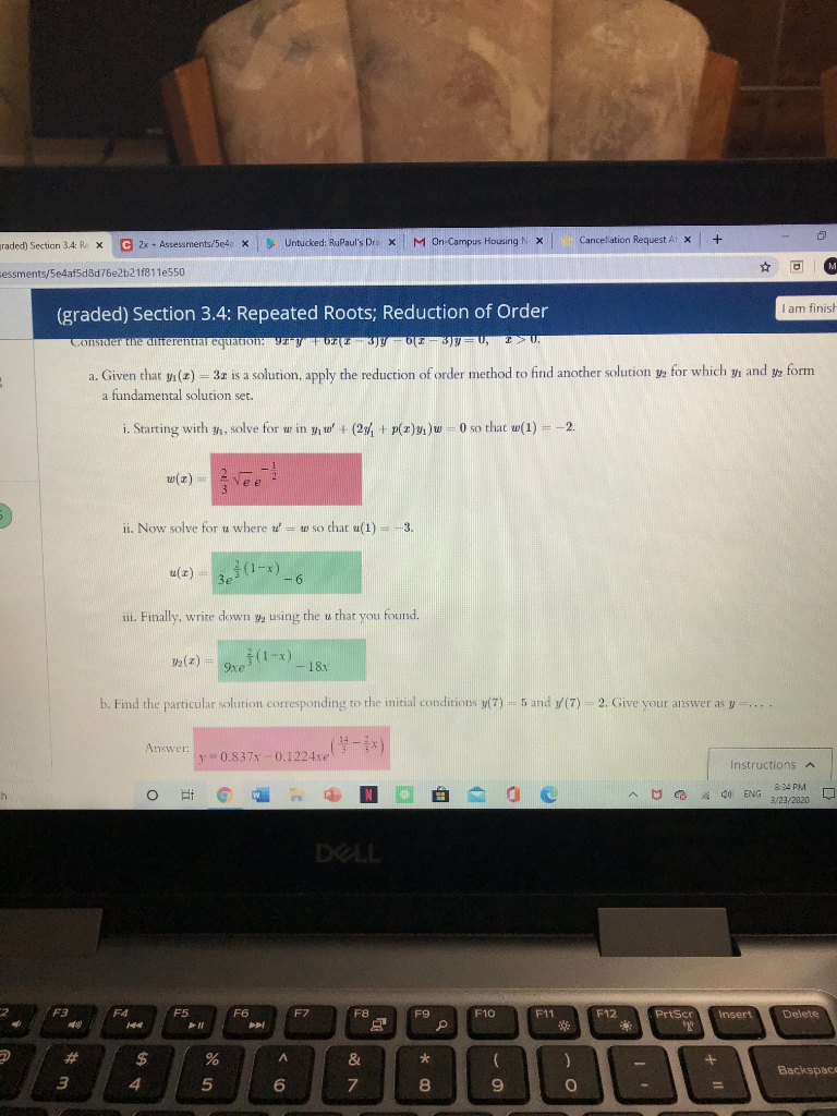 Solved I've posted this problem at least five times now and | Chegg.com