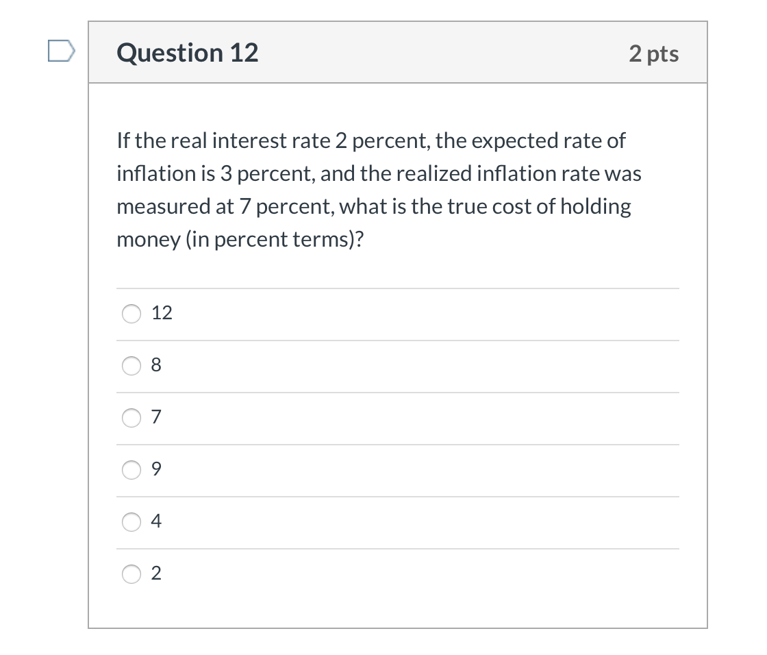 Solved Question 5 2 pts Morning headlines on the news read: | Chegg.com