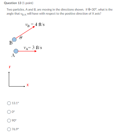 Solved Question 13 (1 Point) Two Particles, A And B, Are | Chegg.com