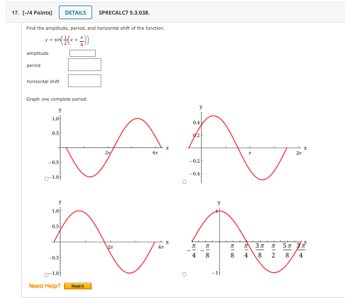 Solved 17. [-14 Points) DETAILS SPRECALC7 5.3.038. Find the | Chegg.com