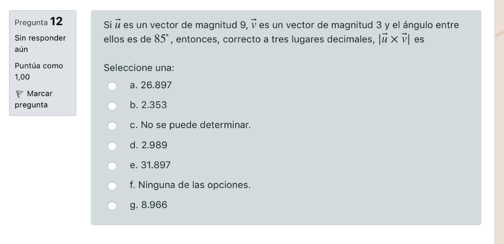 Solved If U Is A Vector Of Magnitude 9 And V Is A Vector Chegg Com