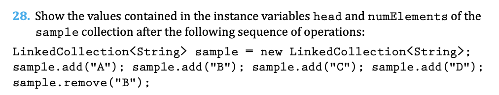 Solved 6. Show the values contained in the instance | Chegg.com