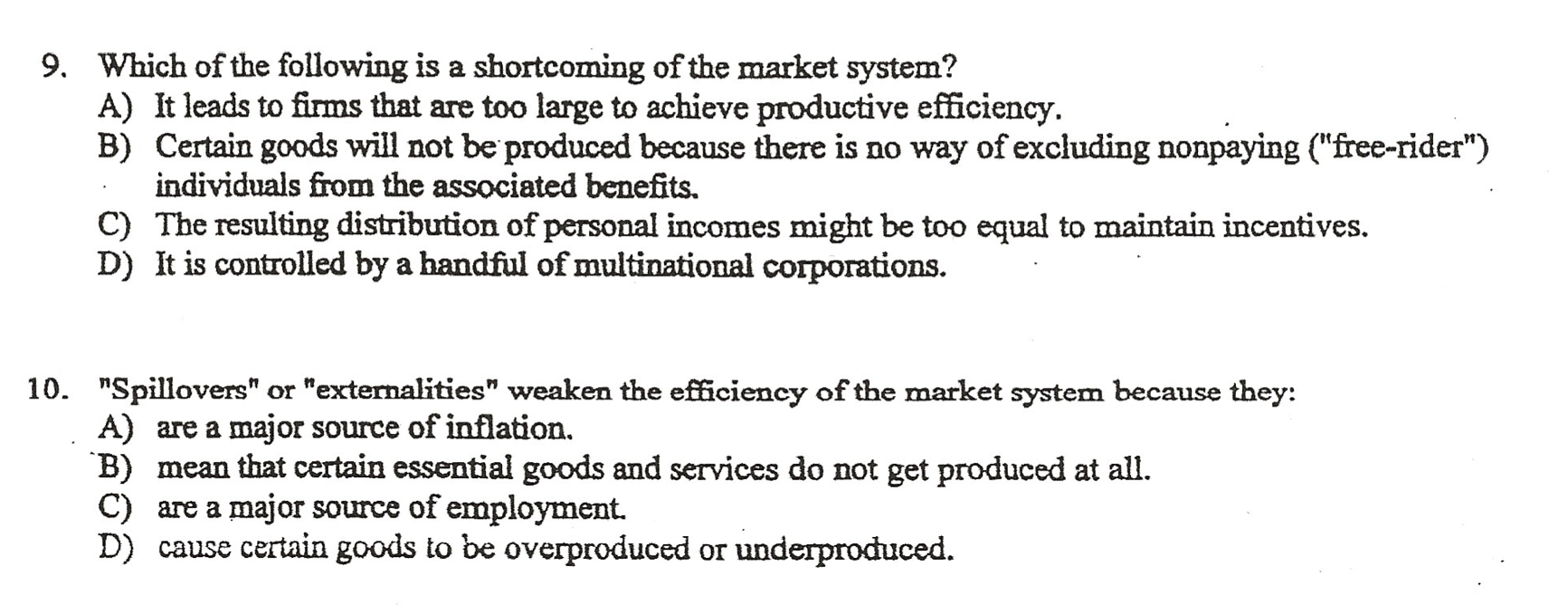 Solved 9. Which of the following is a shortcoming of the | Chegg.com