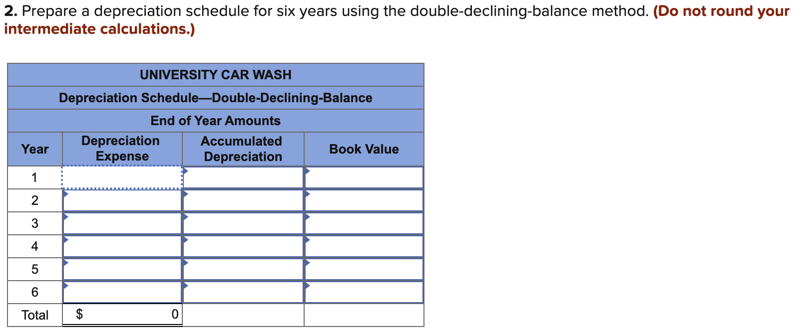 Solved Problem 7-5A (Algo) Determine depreciation under | Chegg.com