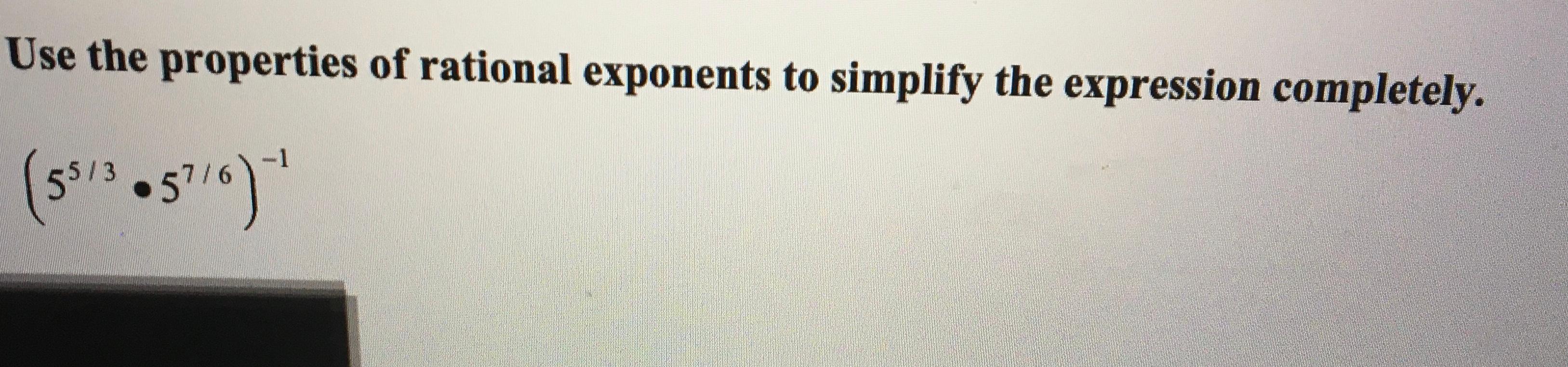 Solved Use the properties of rational exponents to simplify | Chegg.com