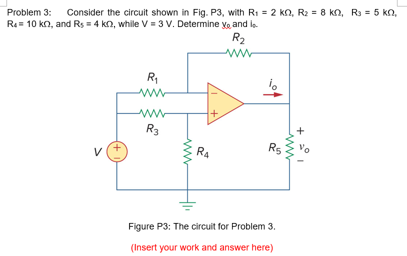 Solved Problem 3: Consider The Circuit Shown In Fig. P3, | Chegg.com