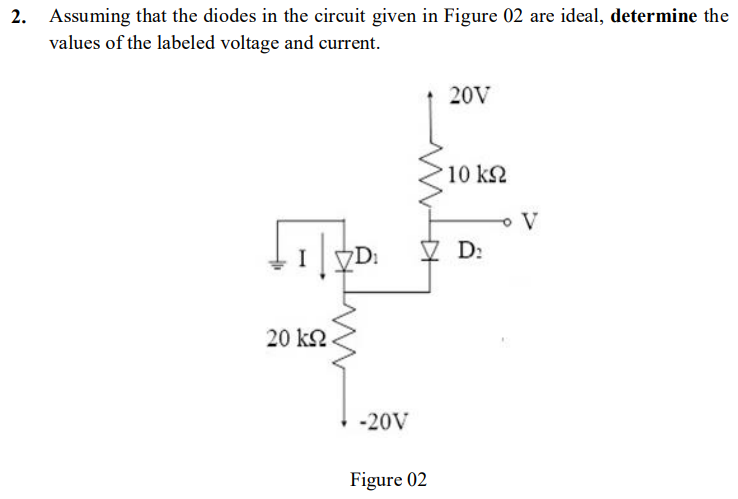 Solved 2. Assuming that the diodes in the circuit given in | Chegg.com