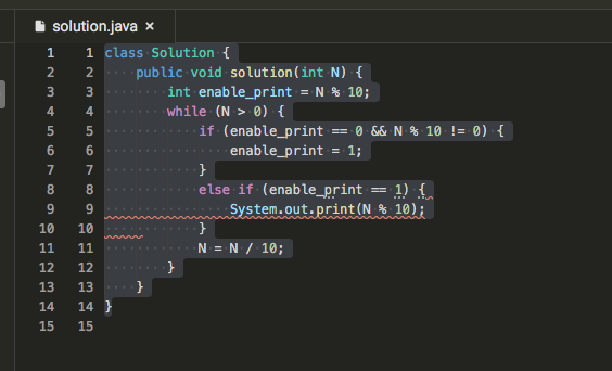 Solved 2 Nm 4 solution.java 1 1 class Solution { 2 public | Chegg.com