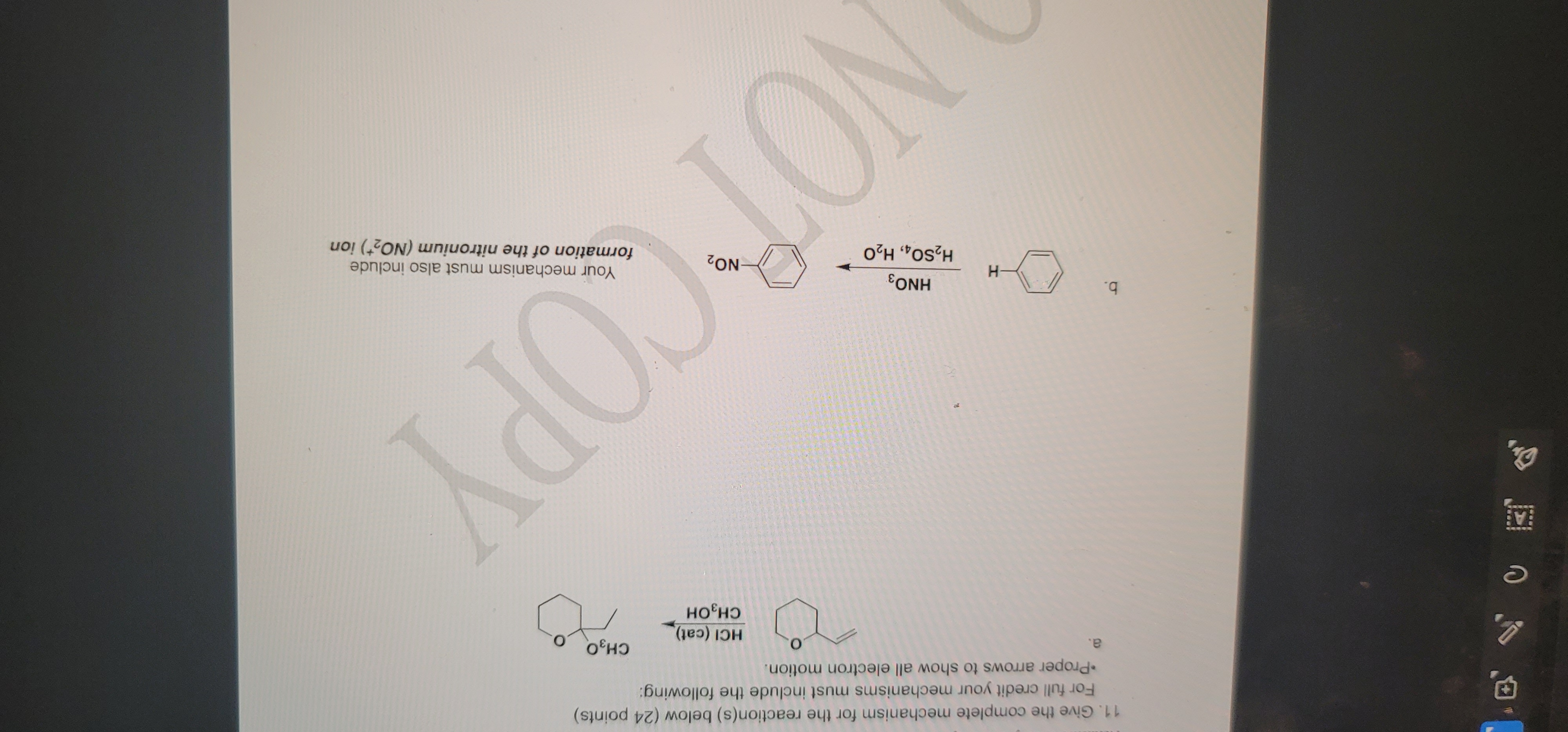 Solved 11. Give The Complete Mechanism For The Reaction(s) | Chegg.com