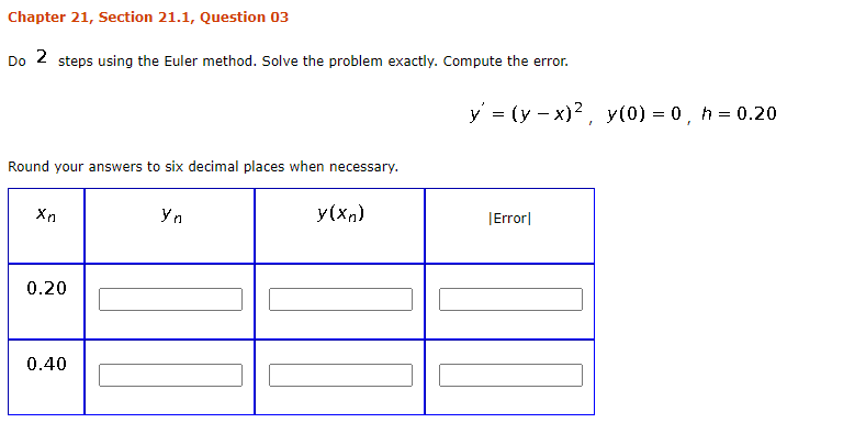 Solved Chapter 21, Section 21.1, Question 03 Do 2 steps | Chegg.com