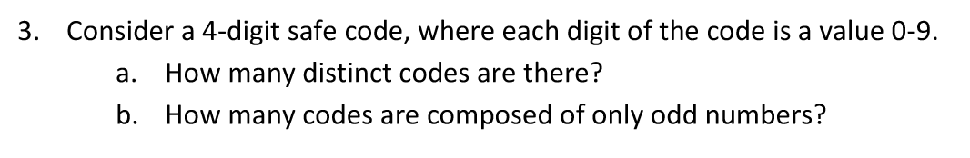 how many possible combinations can a 3 digit safe code have
