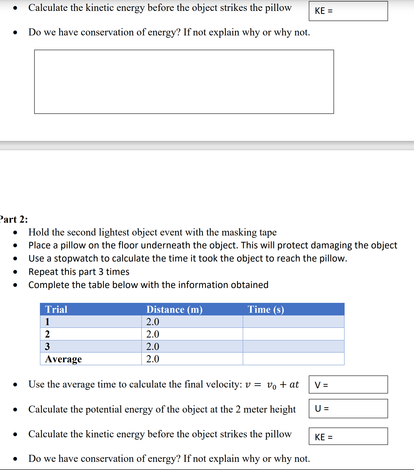 Solved Conservation Of Energy The Law Of Conservation Of | Chegg.com