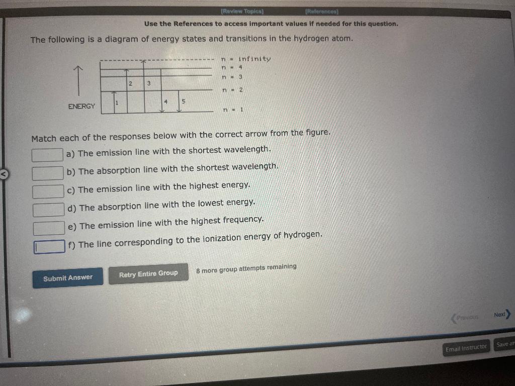Solved The following is a diagram of energy states and | Chegg.com