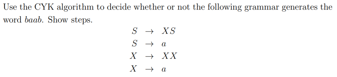 Solved Use The Cyk Algorithm To Decide Whether Or Not The 6098