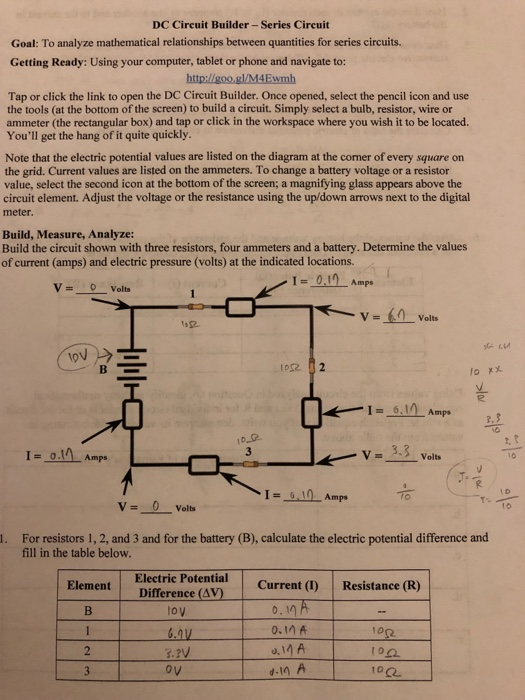 Dc Circuit Builder Parallel Circuit Answer Key Solution By Surferpix