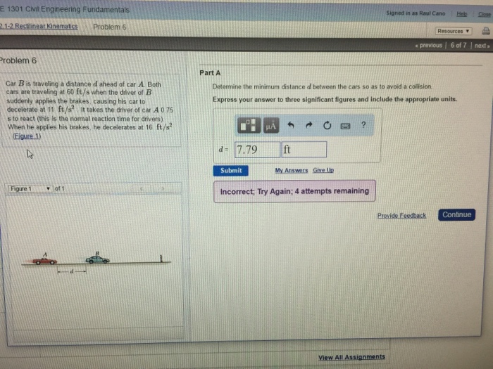 Solved Car B Is Traveling A Distance D Ahead Of Car A Both | Chegg.com