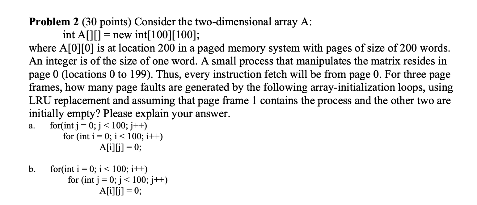 Solved Problem 2 (30 points) Consider the two-dimensional | Chegg.com