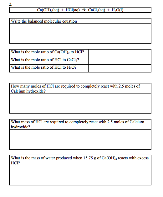 ca oh 2 hcl cacl2 h2o balanced equation