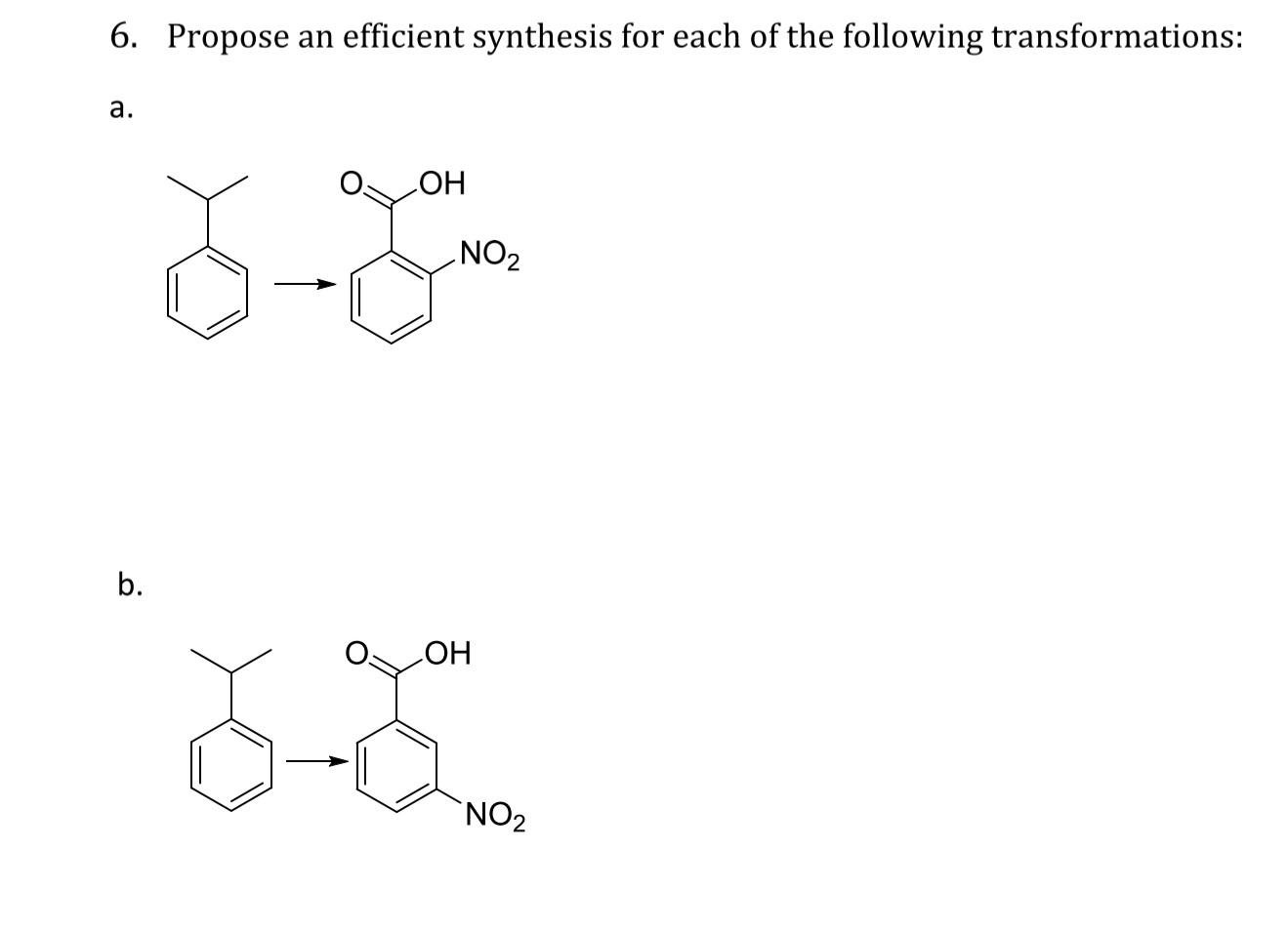 Solved 6. Propose An Efficient Synthesis For Each Of The | Chegg.com