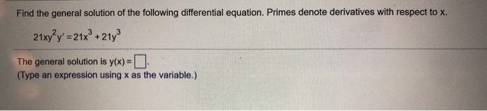 Solved Find the general solution of the following | Chegg.com