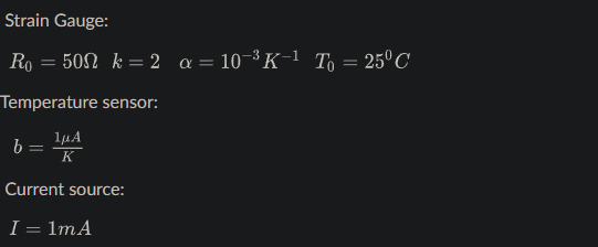 Solved The strain gauge in the circuit below is used to | Chegg.com