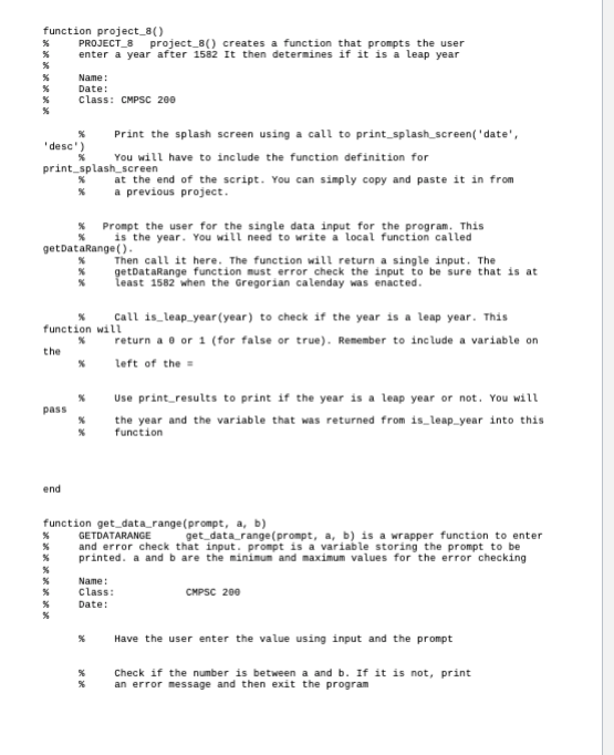 Solved Note: I am using MATLAB so please write the code in | Chegg.com