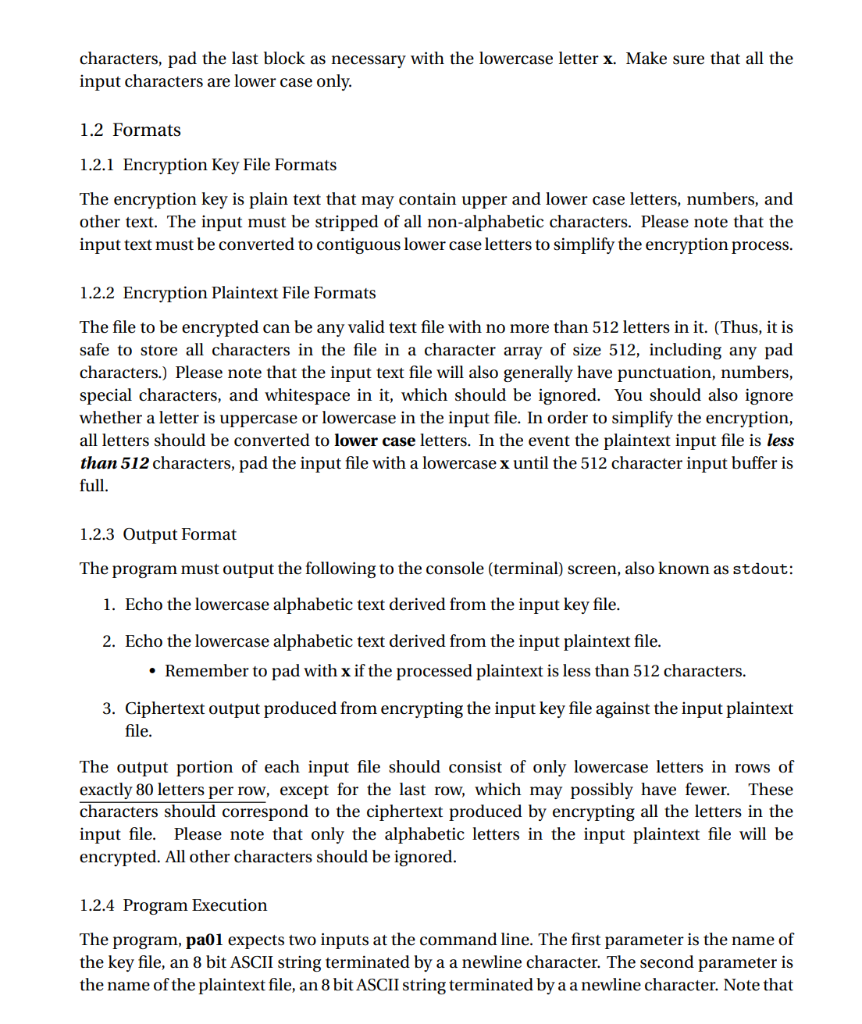 Solved 1 Vigènere Cipher In this assignment you'll write a | Chegg.com
