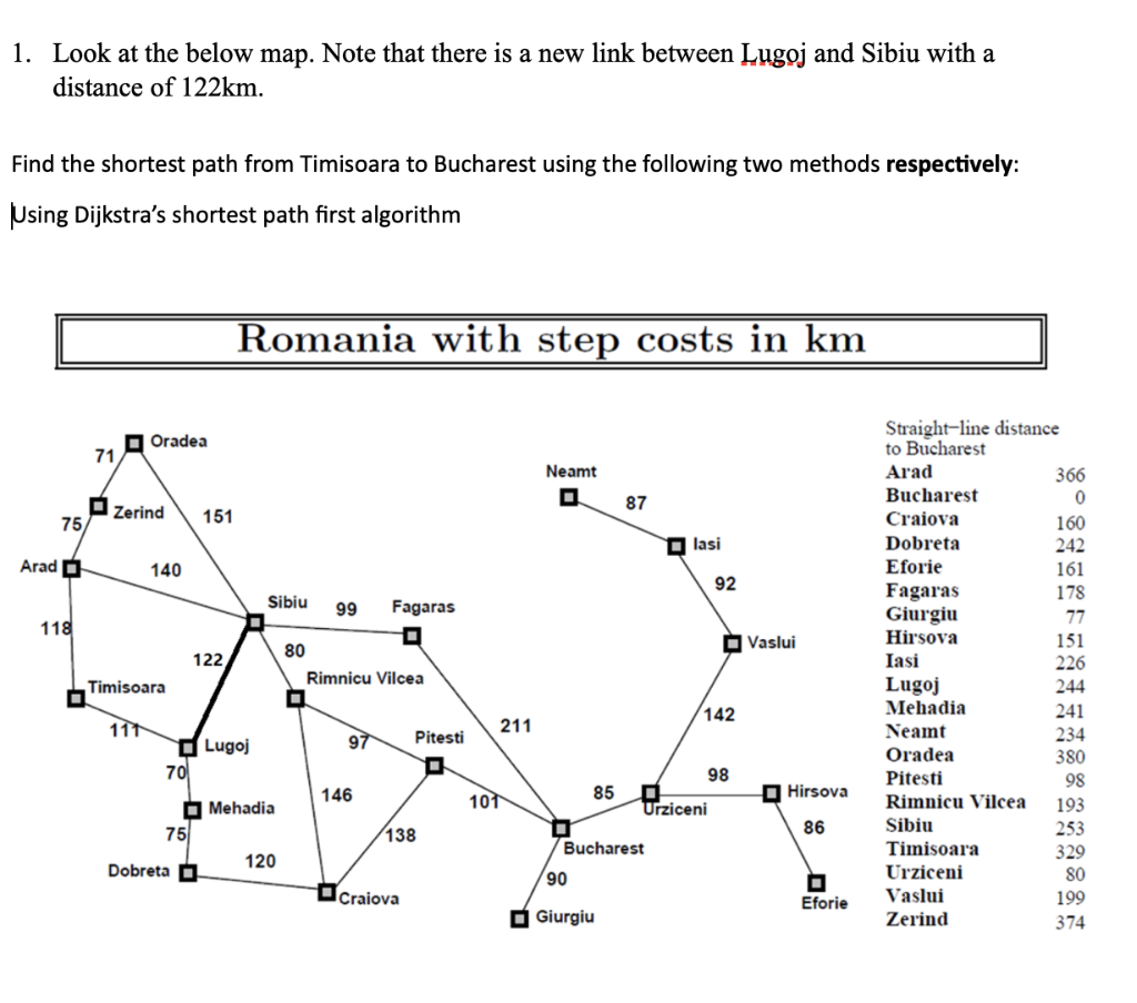 Solved 1. Look At The Below Map. Note That There Is A New | Chegg.com