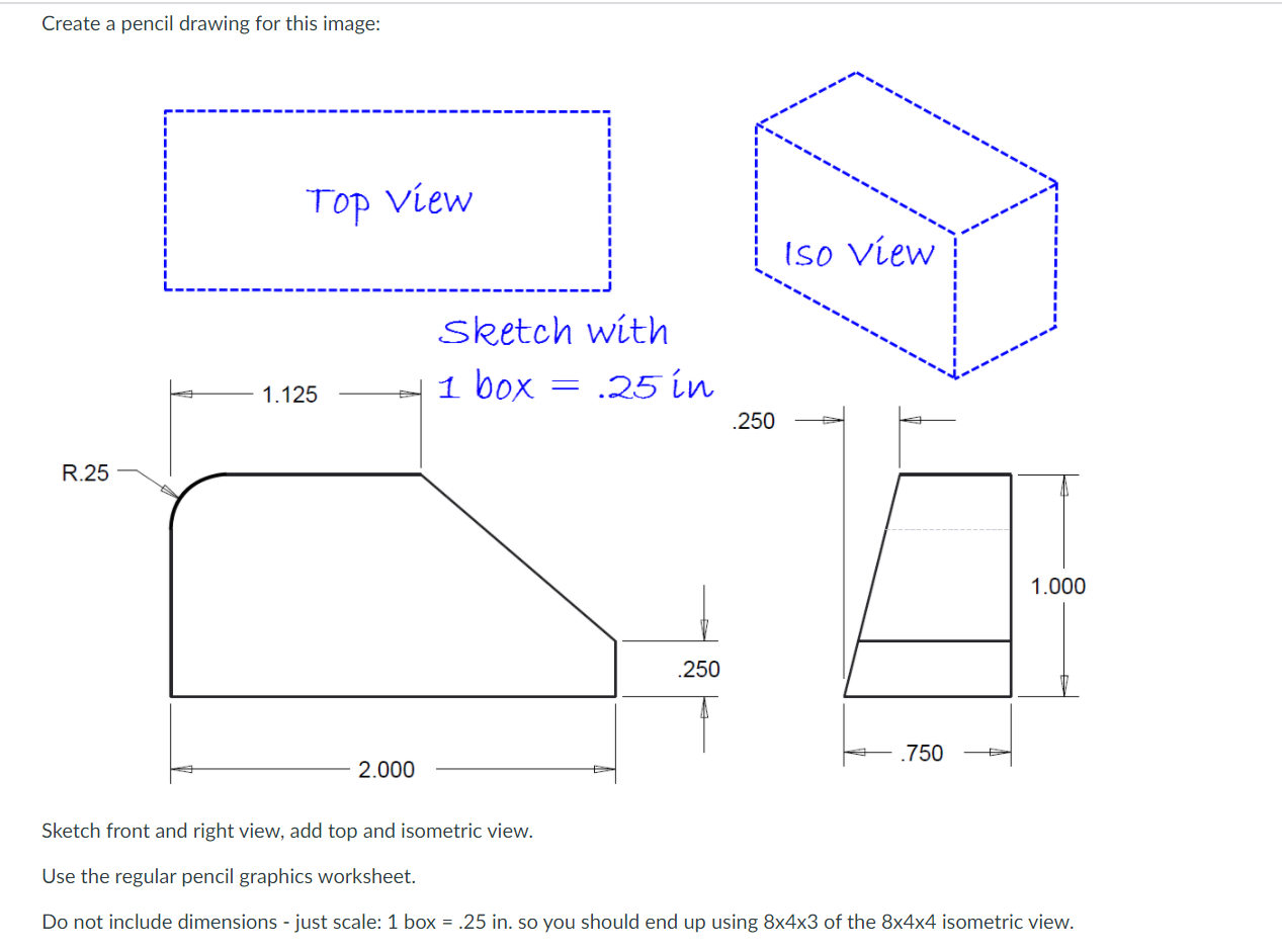 top view drawing box
