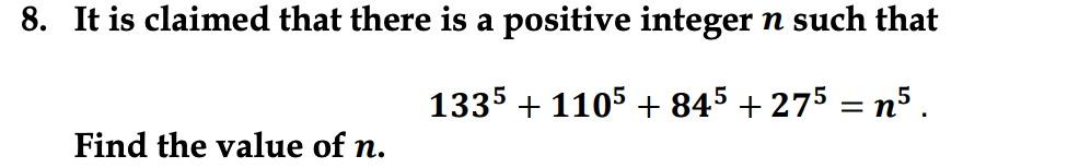 Solved 8. It is claimed that there is a positive integer n | Chegg.com