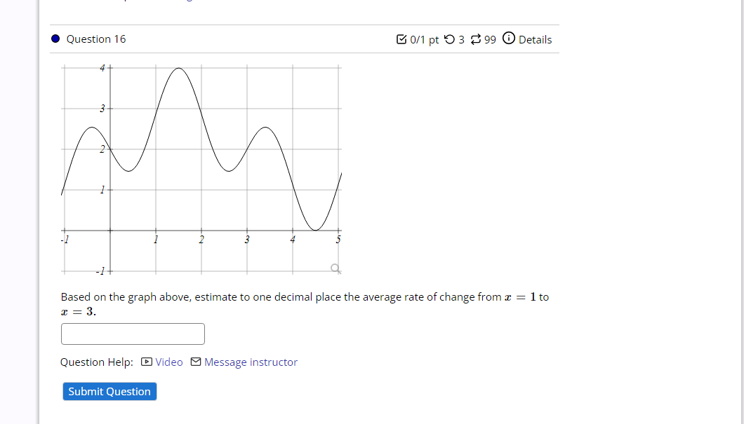 Solved Based on the graph above, estimate to one decimal | Chegg.com