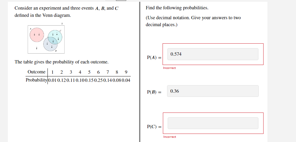 Solved Consider An Experiment And Three Events A,B, And C | Chegg.com