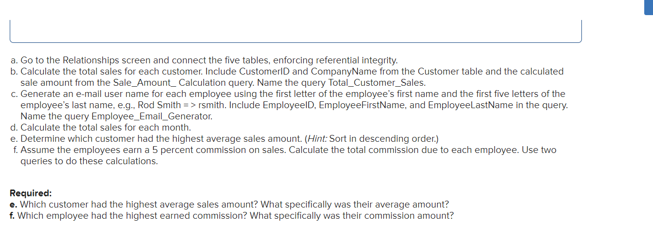 Solved a. Go to the Relationships screen and connect the | Chegg.com