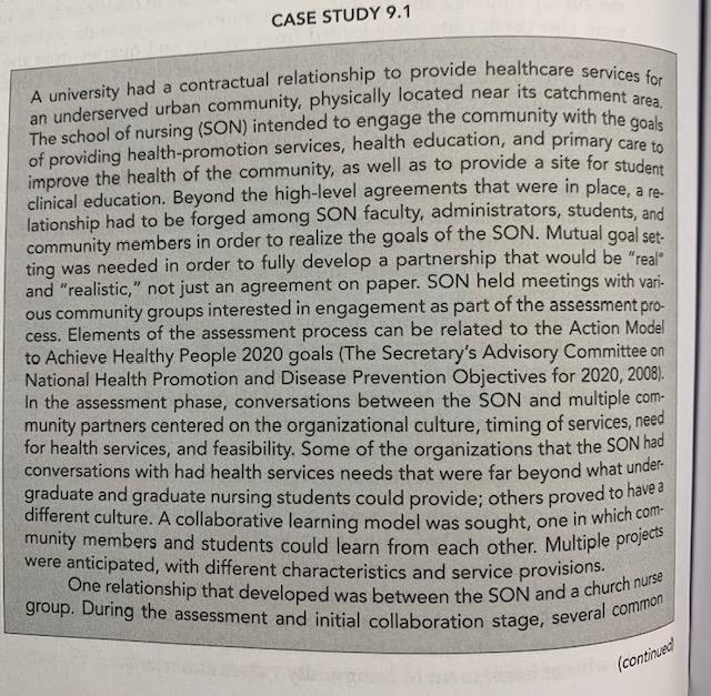 Solved b. Based on your reading of the textbook case study | Chegg.com