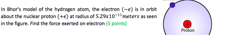 Solved In Bhor's model of the hydrogen atom, the electron | Chegg.com