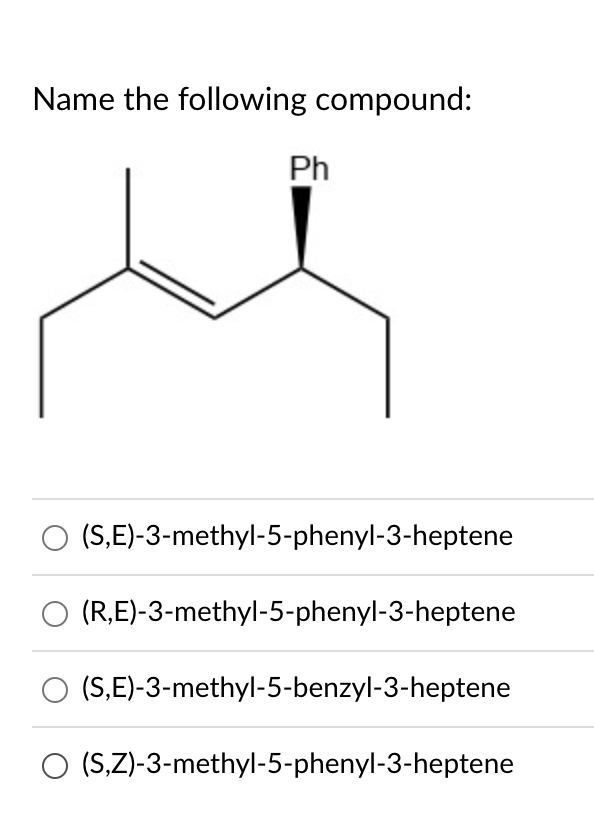 Solved Name The Following Compound