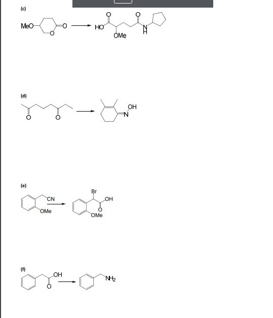 Solved Show How You Would Synthesize Each Of The Following | Chegg.com