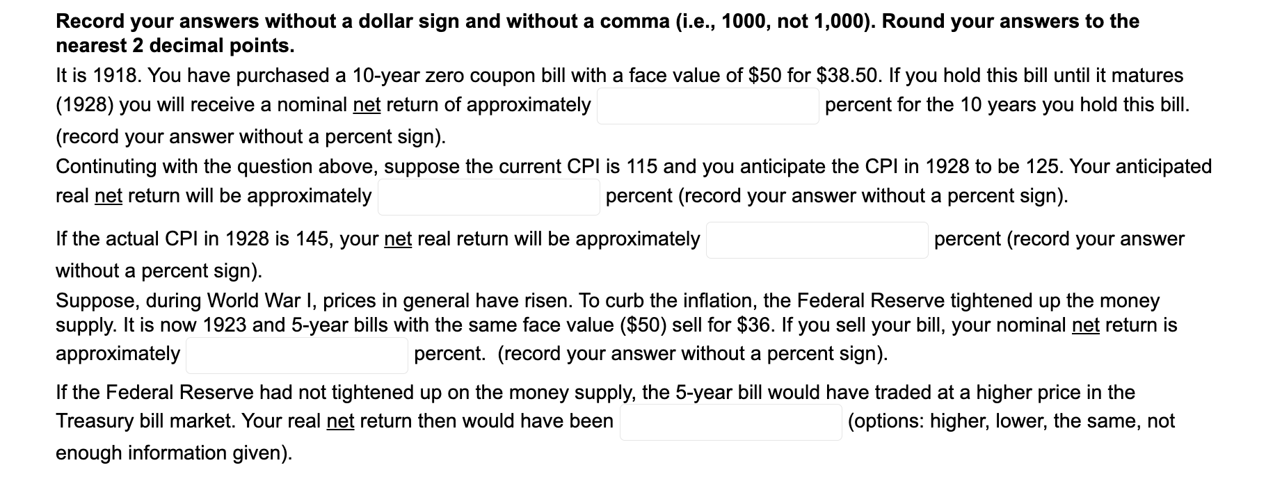 Record your answers without a dollar sign and without | Chegg.com