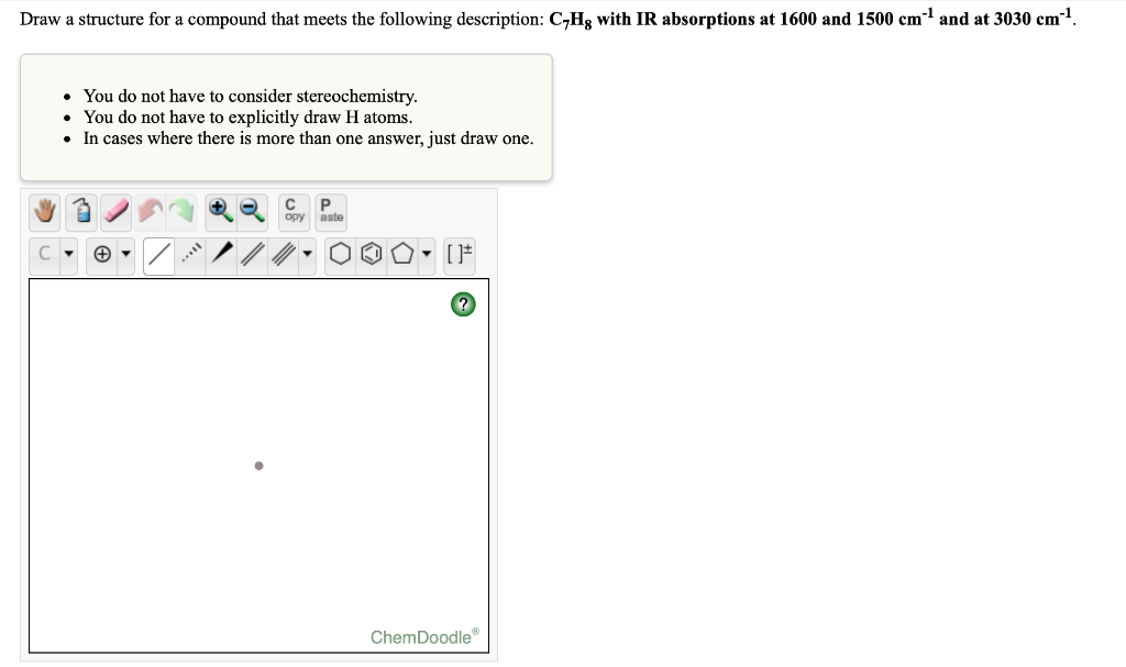 Solved Draw a structure for a compound that meets the | Chegg.com
