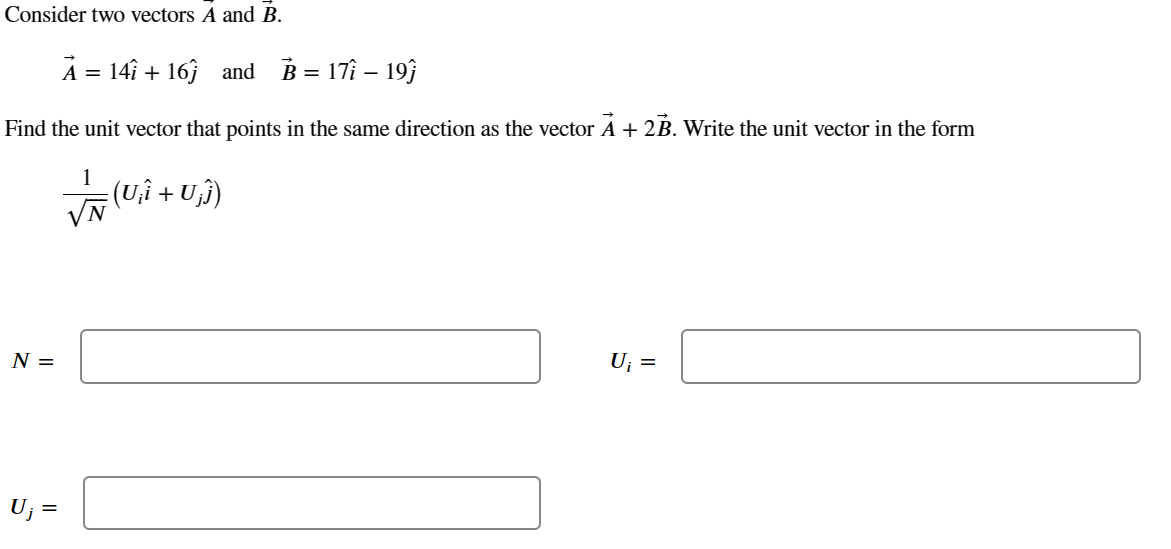 Solved Consider Two Vectors Vec(A) ﻿and | Chegg.com