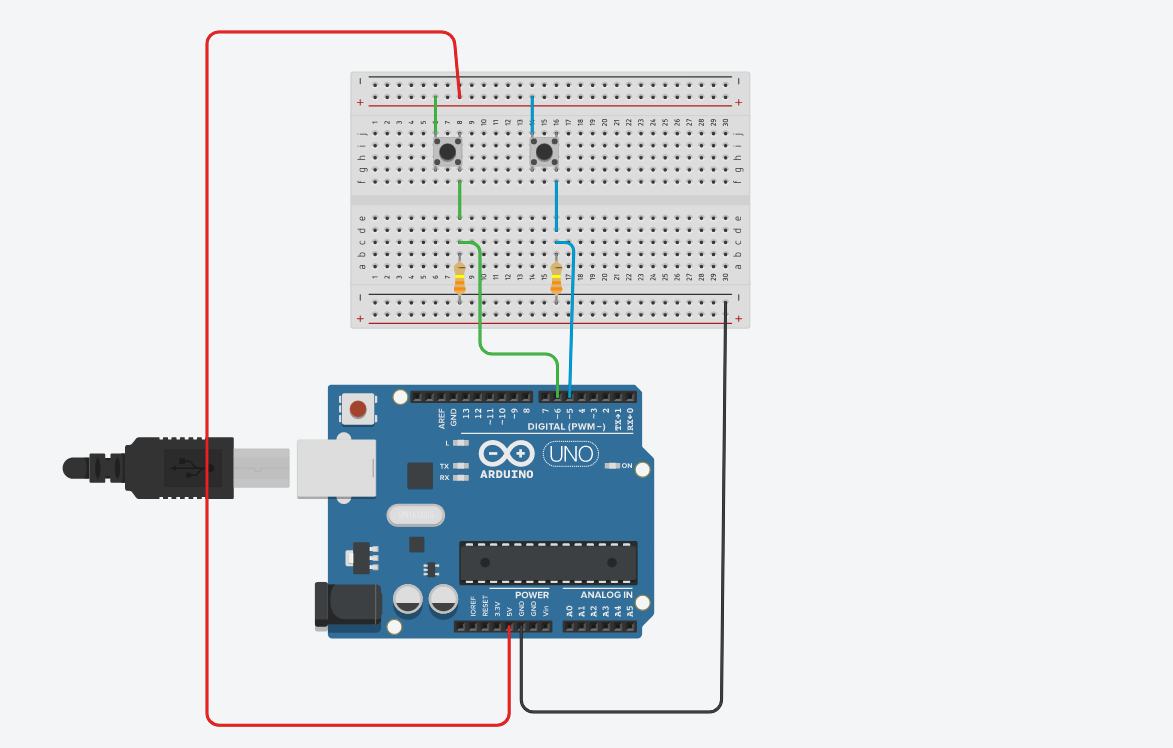 Solved Make an arduino program in which a button sends the | Chegg.com