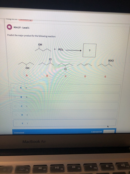 Solved H14.27-Level 1 Predict the major product for the | Chegg.com