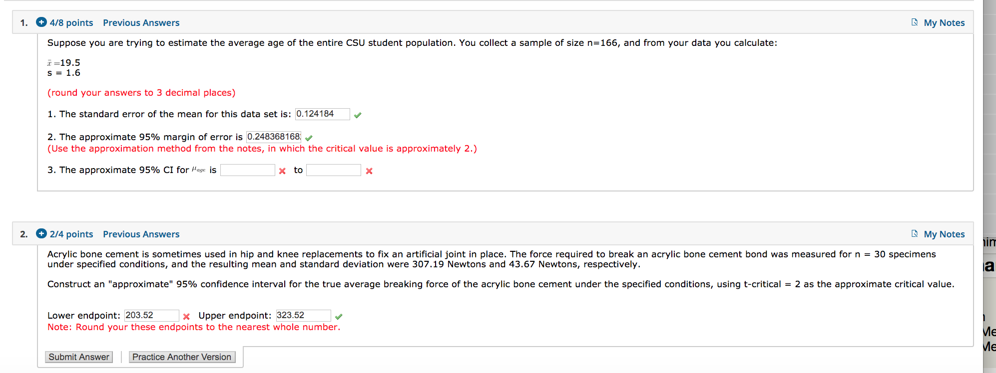 Solved Please help with the red boxes. I can't figure out | Chegg.com