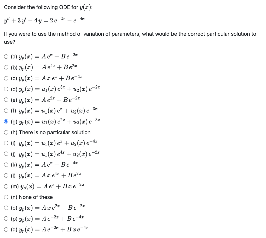 Solved Consider the following ODE for y(x): 42 y' + 3 y' – | Chegg.com