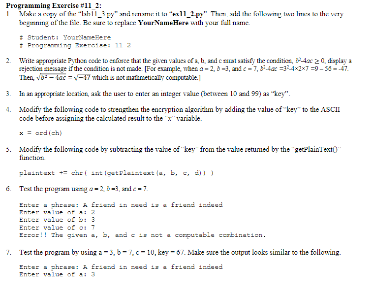 Solved Programming Exercise \#11_2: 1. Make A Copy Of The | Chegg.com